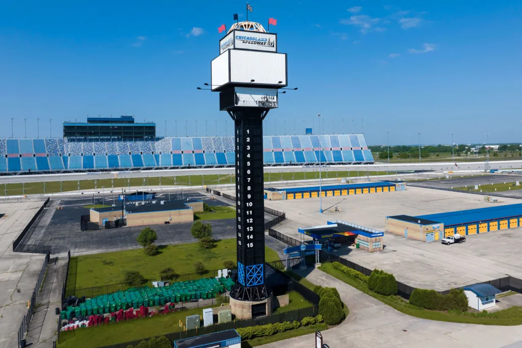 Chicagoland Speedway score board