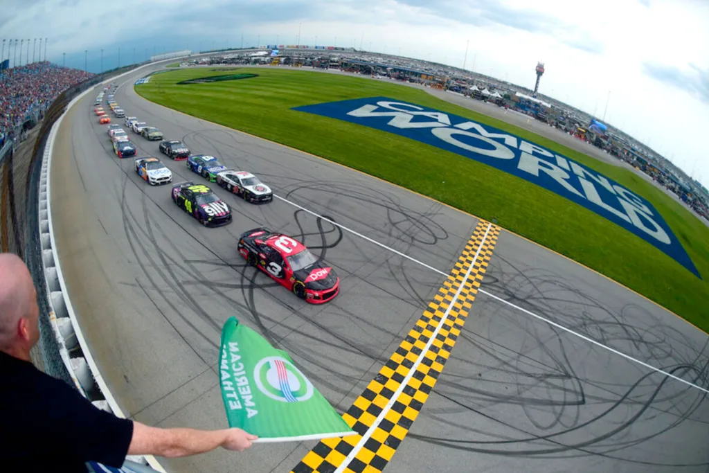 Nascar finish line at Chicagoland Speedway