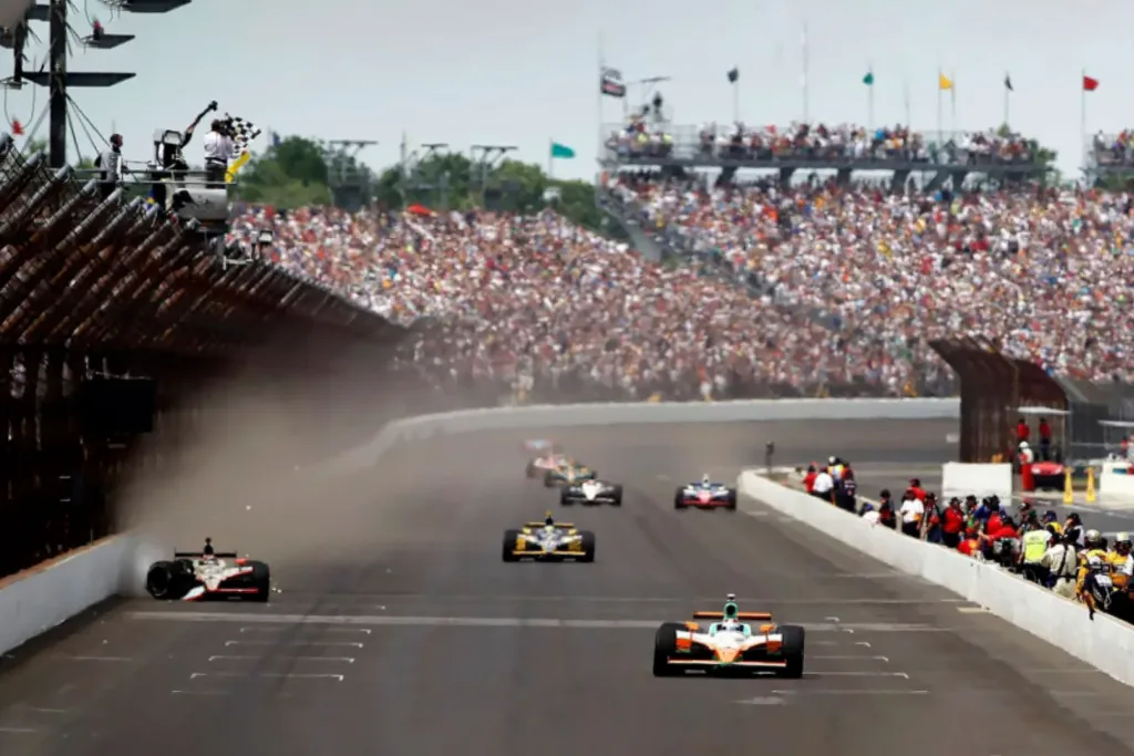 Indianapolis Motor Speedway Turn 4 and the Finish