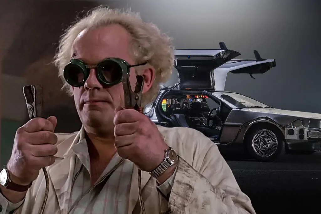 Dr. Emmett Brown and DeLorean