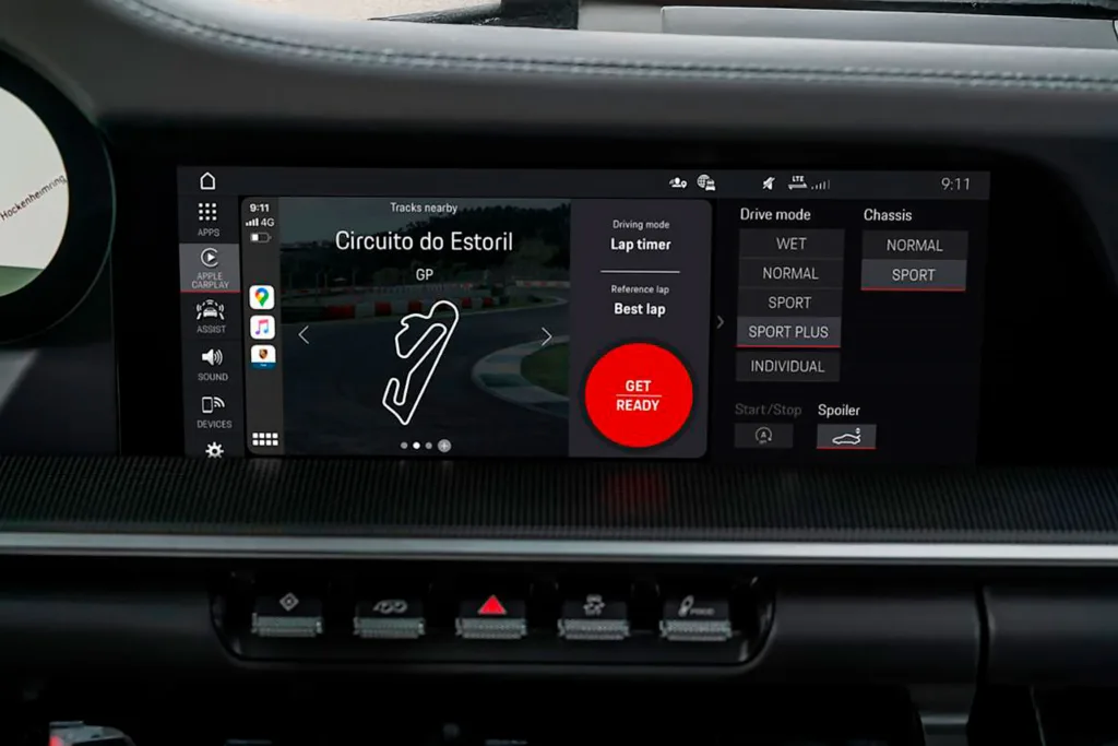 Porsche's track app uses CarPlay