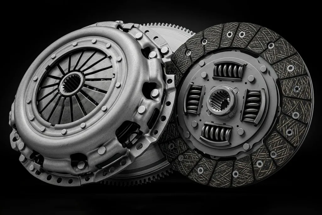 Single-plate automotive clutch