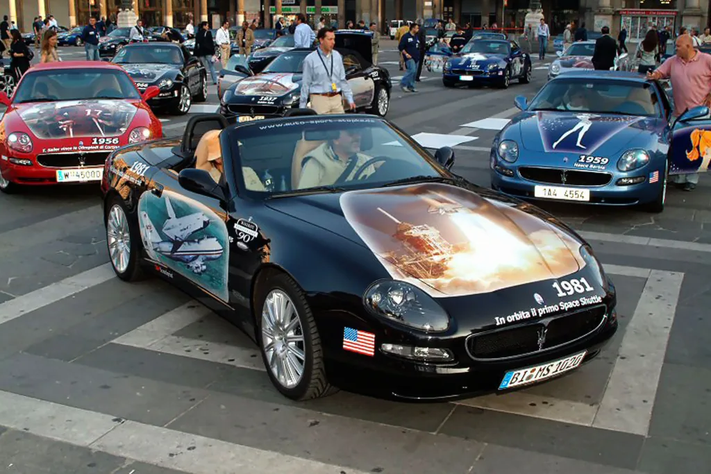 2004, Maserati's from Milan to Rome rally
