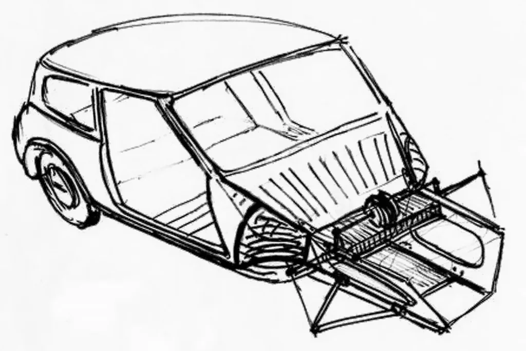 MINI Sketches by Alec Issigonis