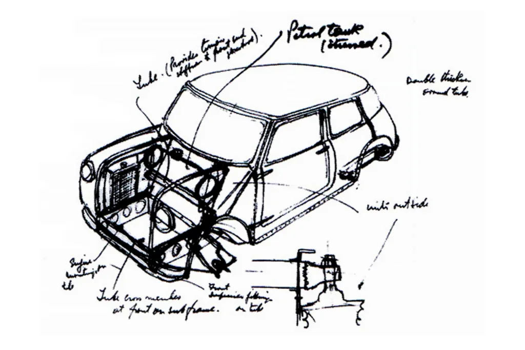 MINI Sketches by Alec Issigonis