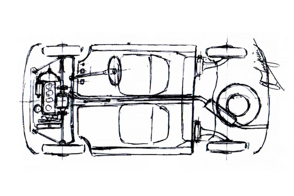 MINI Sketches by Alec Issigonis