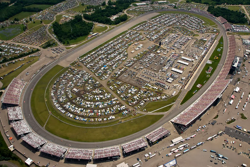 Michigan International Speedway bird view