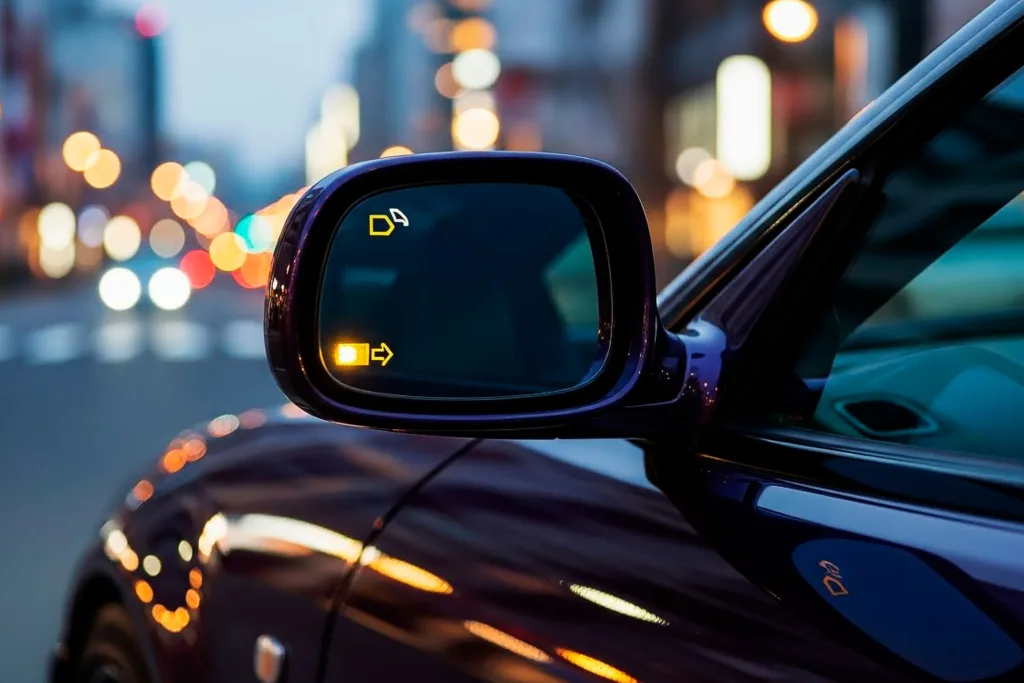 Blind Spot Monitoring System mounted on car